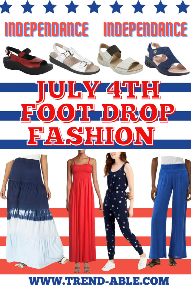 what to wear for July 4th when you have an invisible disability and wear leg braces.
