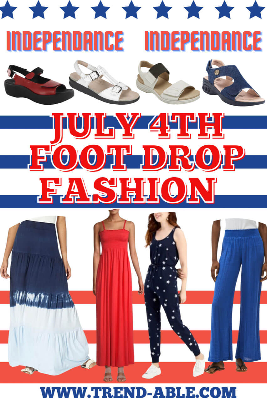 what to wear for July 4th when you have an invisible disability and wear leg braces.