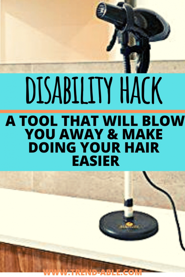 Blowdry hair hack Blow dry your hair with this disability hack