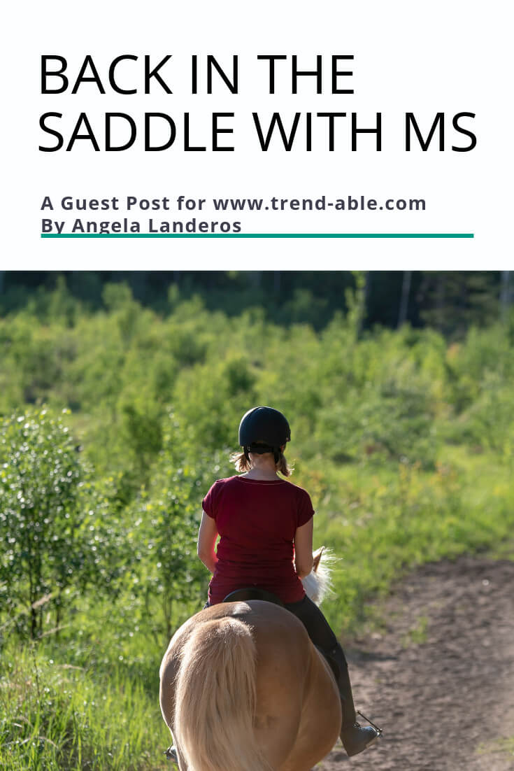 back to horseback riding with MS
