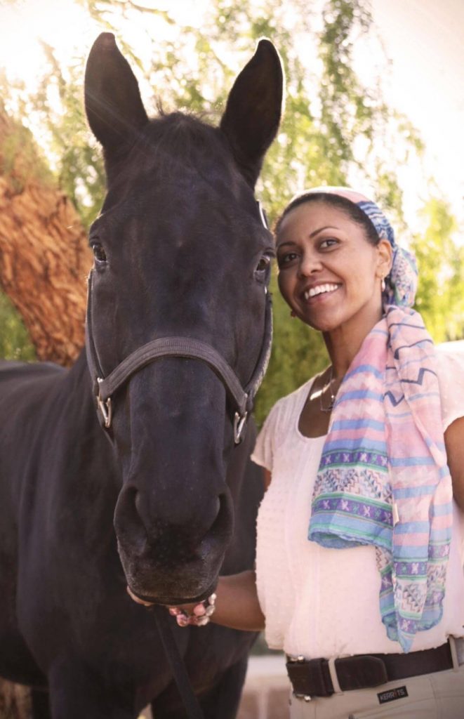 back to horseback riding with MS