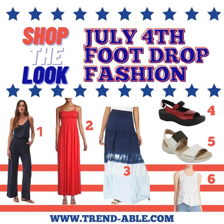 what to wear for July 4th when you have an invisible disability and wear leg braces.