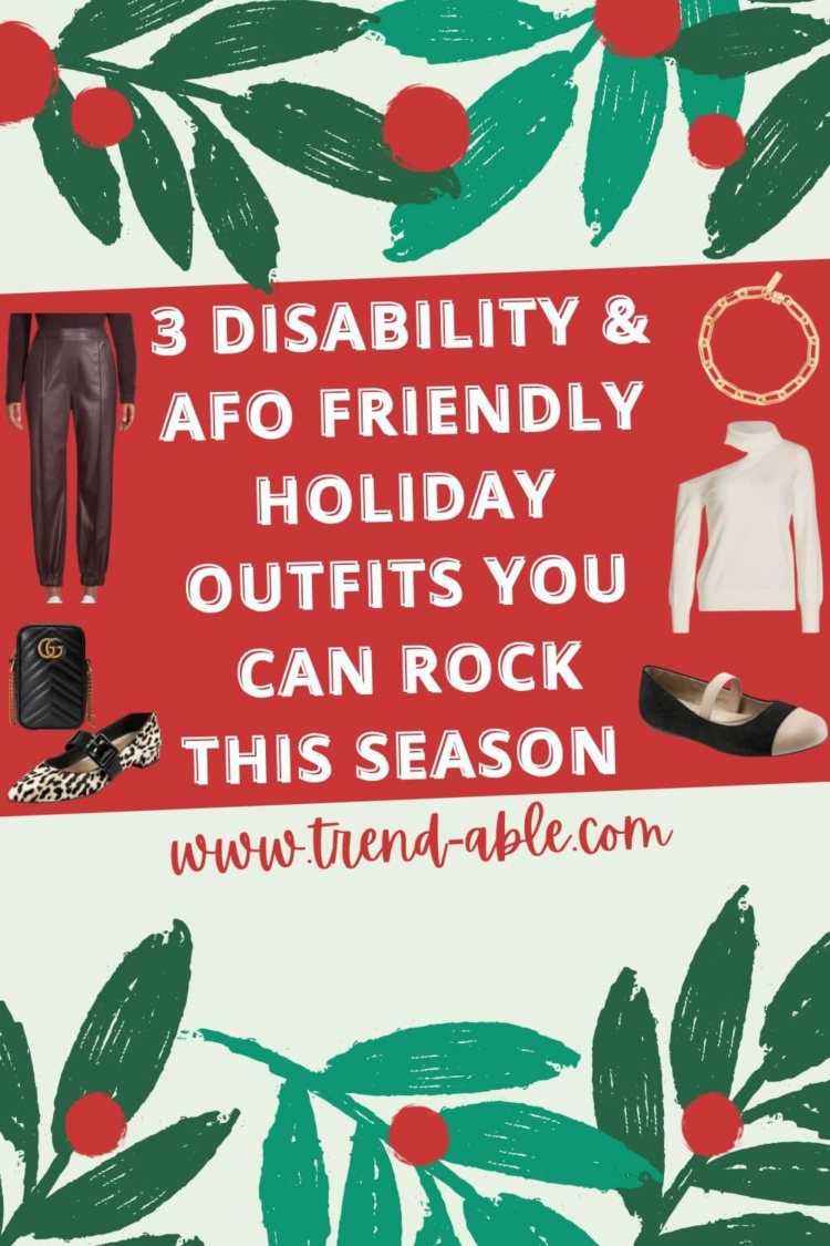 Holiday outfits for people who wear AFOS & have disabilities