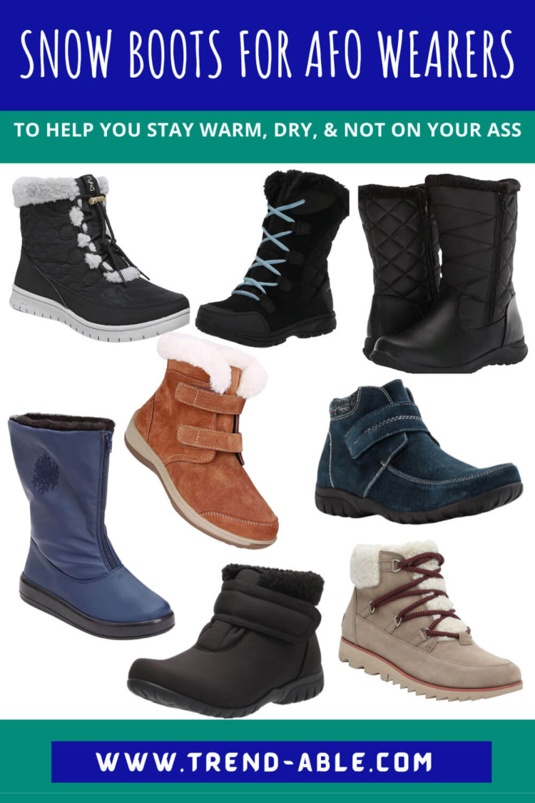 Snow boots for AFO wearers and people with disabilities Snow boots for AFO wearers and people with disabilities