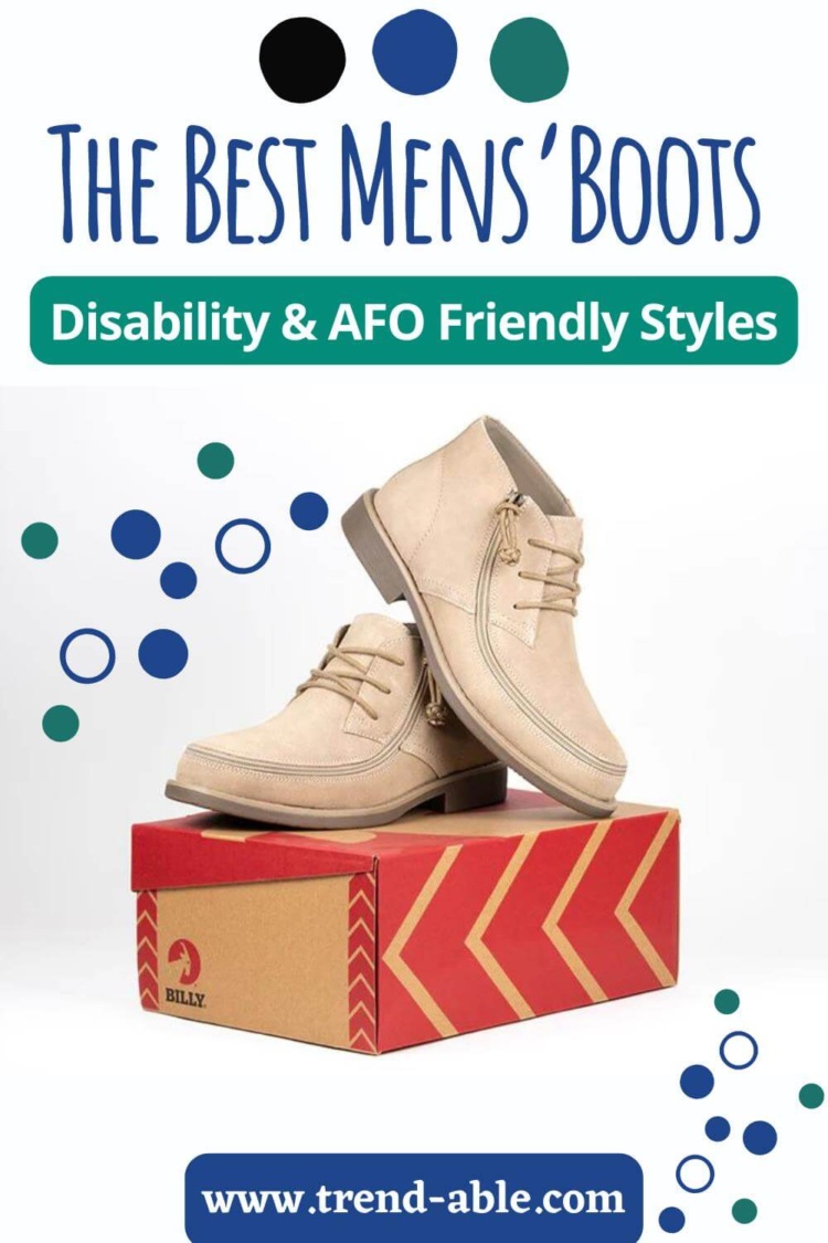 Boots for men who wear leg braces