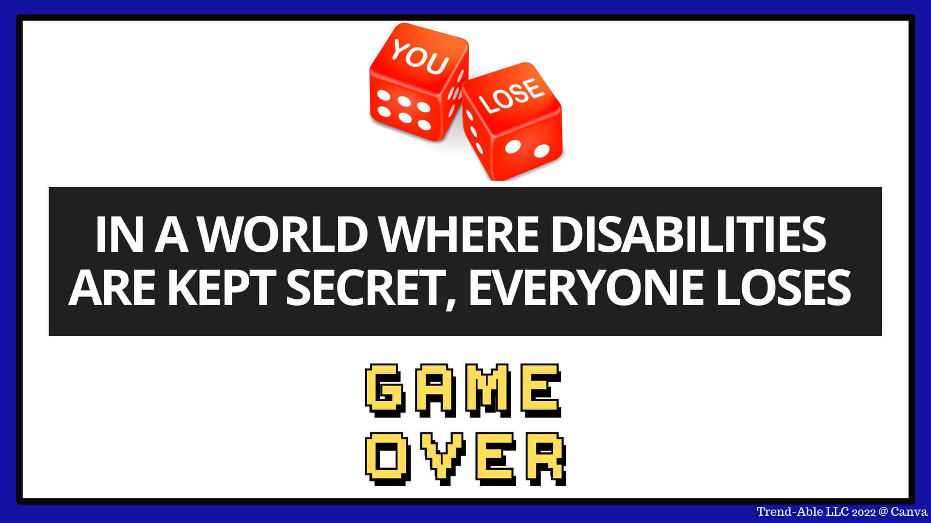 Gambling On Humanity With An Invisible Disability