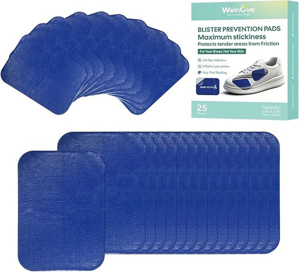 Pre-cut moleskin pads for preventing blisters from AFOs and orthotics 2 Pre-cut moleskin pads for preventing blisters from AFOs and orthotics 2