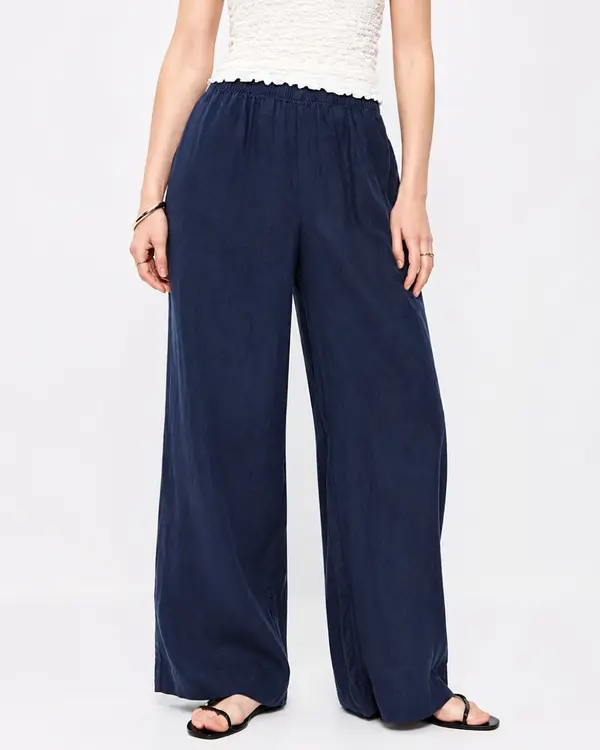 Old Navy Linen-Blend Pull-On Pants 2026 Old Navy Linen-Blend Pull-On Pants 2026