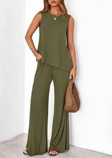 PRETTYGARDEN Two-Piece Asymmetrical Wide-Leg Pant Set (Amazon) 2026 PRETTYGARDEN Two-Piece Asymmetrical Wide-Leg Pant Set (Amazon) 2026