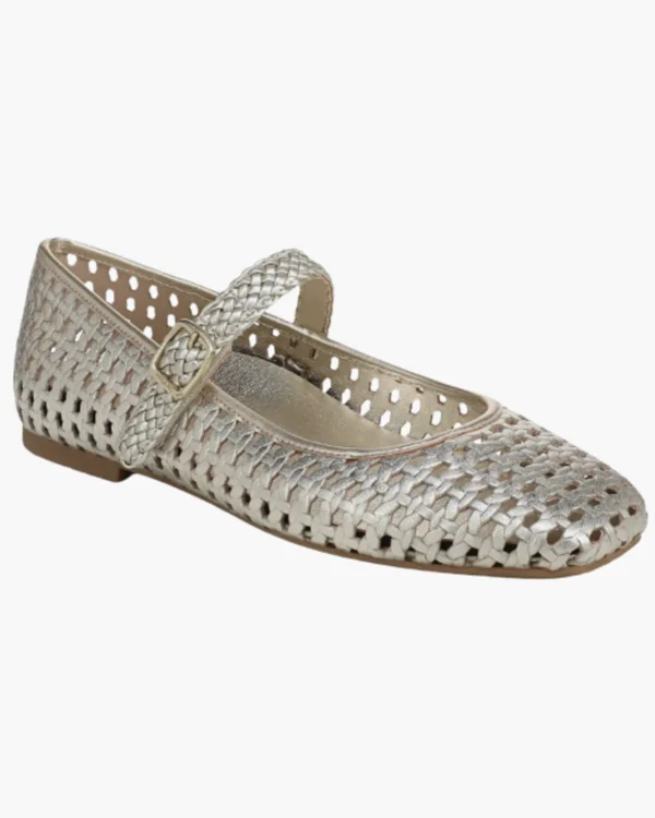 Woven Mary Jane Flats