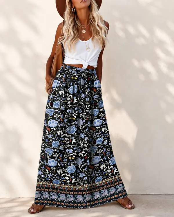 Zeagoo From Amazon Pull-On Maxi Skirt 2026 Zeagoo From Amazon Pull-On Maxi Skirt 2026
